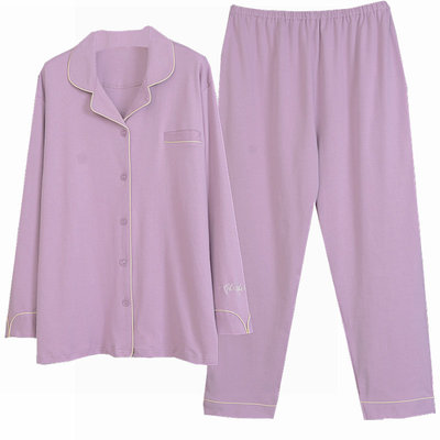 加厚纯棉长袖女200斤300斤睡衣