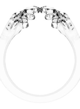 透明比心特别版小众设计戒指定制