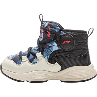 商场同款|李宁小童加绒棉靴棉鞋驭雪男童鞋女宝宝儿童冬季运动鞋