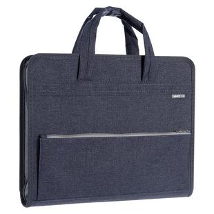 A3加厚文件袋8K透明网格美术袋大容量拎书袋学生试卷整理神器手提拉链补习袋科目袋办公资料袋孕妇产检收纳袋