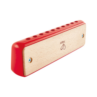 Hape儿童吹奏口琴正品婴幼儿音乐初学入门宝宝口风琴木质乐器玩具