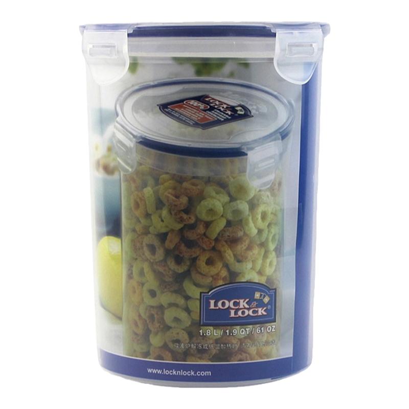 乐扣圆形保鲜盒茶叶盒装汤盒奶粉盒调料盒食品盒零食盒圆形饭盒