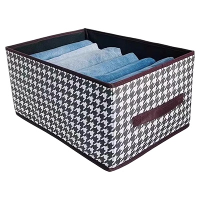 衣服收纳箱千鸟格家用衣柜分层