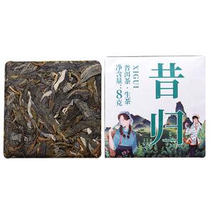 云南域邦普洱茶生茶薄片昔归生普