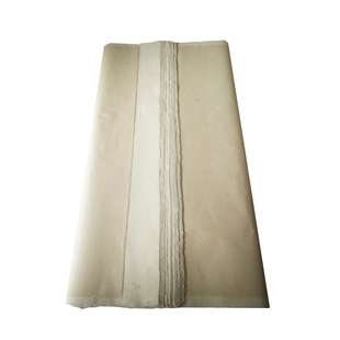 古法纯竹浆超薄蝉翼四尺嫩竹大规格手工毛边纸小楷毛笔字书法创作