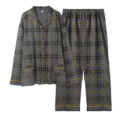 春秋新款加肥加大胖子200斤睡衣