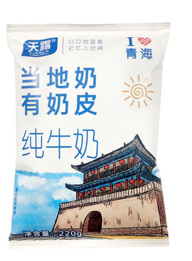 天露清真高原纯牛奶220g*16袋