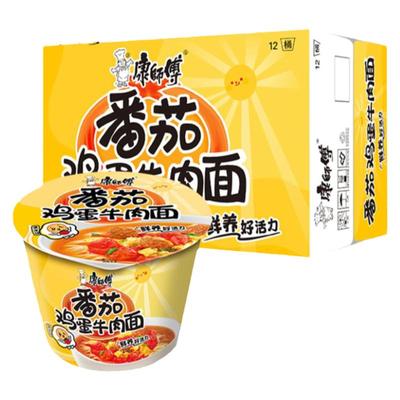 康师傅方便面泡面12番茄鸡蛋寝室