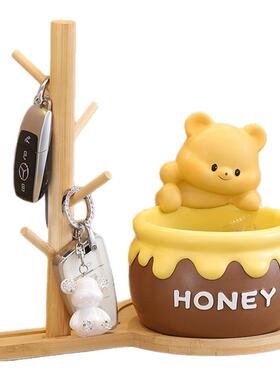 可爱黄油小熊入户玄关摆件