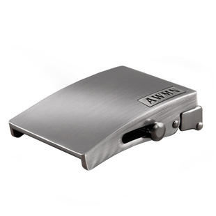 男士皮带扣头无牙无孔平滑扣头4.0cm 帆布腰带头滚轴自动扣头简约