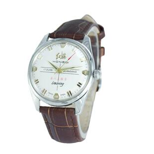 红旗机械手表库存男士手表手动复古上弦腕表真皮原装老年手表腕表