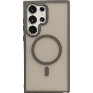 适用三星Galaxy手机壳S24ultra磁吸保护套s24外壳s23钛灰色s22防滑U磨砂透明ultra防指纹雾面+男新款十S25