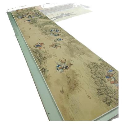 书画横幅人物国画真迹微喷装饰画