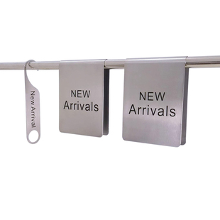 韩系INS服装店新品上市展示牌女装新款广告提示牌不锈钢拉丝挂牌S