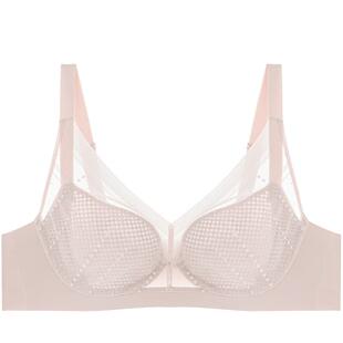 爱慕浅夏系列内衣女软钢圈蜂巢薄杯大胸显小/中厚杯小胸聚拢文胸