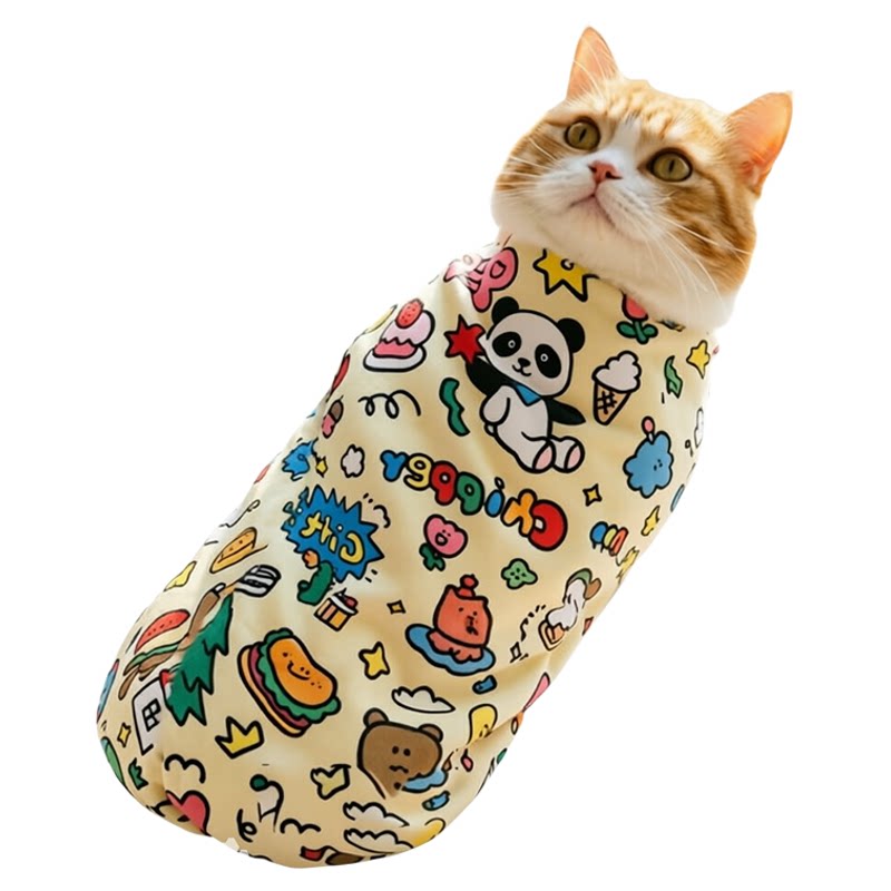 裹猫布包裹猫咪自粘布猫布剪指甲打针防抓束缚巾神器绑住猫咪用品