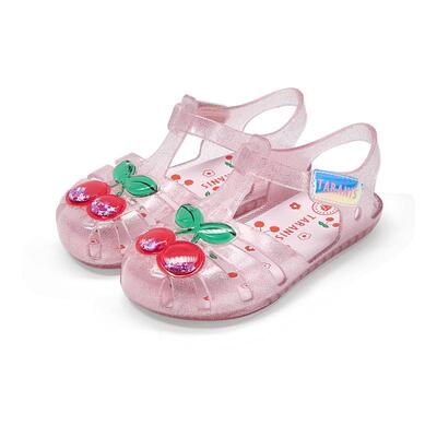 泰兰尼斯夏季新款闪灯果冻鞋