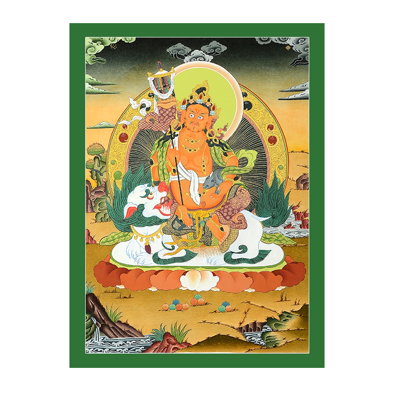欧斯特财宝天王唐卡装饰画