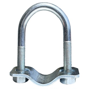 十字卡扣单U型管卡双U型一字管卡并排平行固定圆管镀锌抱箍脚手架