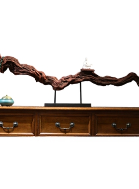 中式禅意根雕木质摆件玄关装饰品