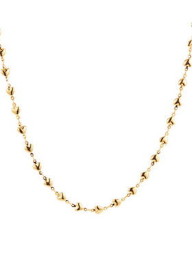 crystalhaze金色同款小爱心素链