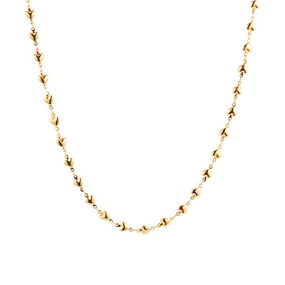 crystalhaze金色同款小爱心素链