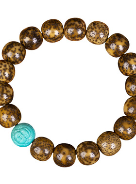 掌柜自盘包浆陈籽星月菩提孤品