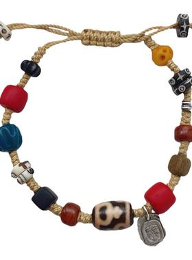 情侣款多宝藏银藏风原创手串