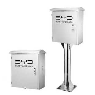 比亚迪专用不锈钢充电桩保护箱保护罩户外防水立柱一体壁挂