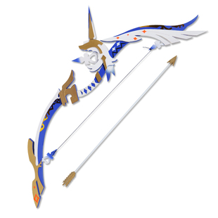 可发光 三木君 原神 甘雨cos道具服武器角头饰 阿莫斯之弓 木质