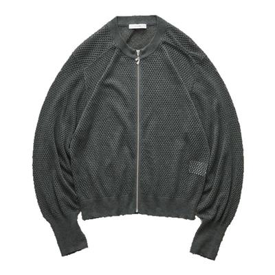 JIEDA透气网眼拉链休闲开衫25SS