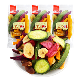 果初乐果蔬集水果干混合香菇脆秋葵蔬菜休闲食品零食小吃果干水果
