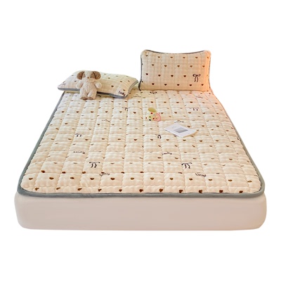 牛奶兔毛绒床垫软垫家用褥子垫被