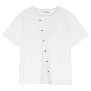 BUCH WEAR T恤女2025年夏季新款简约休闲圆领短袖上衣573189