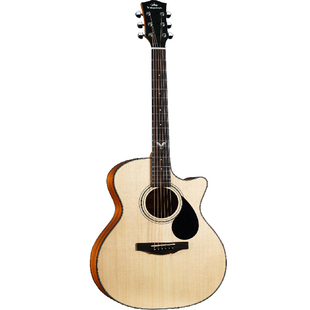 卡普马F0B民谣吉他指弹弹唱学生入门进阶面单板41寸电箱缺角kepma