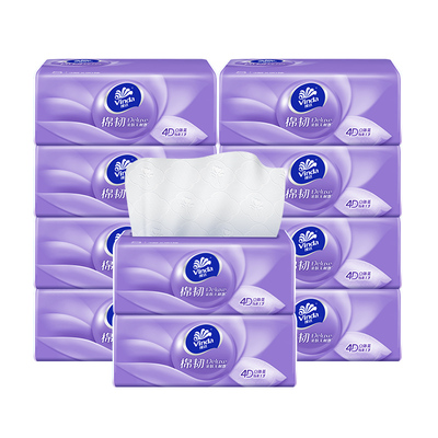维达抽纸棉韧16包立体实惠整箱