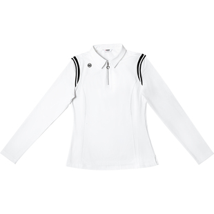 2025高尔夫女装上衣秋冬新款polo长袖服装女网球运动衣服裤子套装