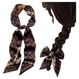 长条窄小丝巾女春秋夏季绑包高级感薄丝带网红扎头编发带飘带腰带