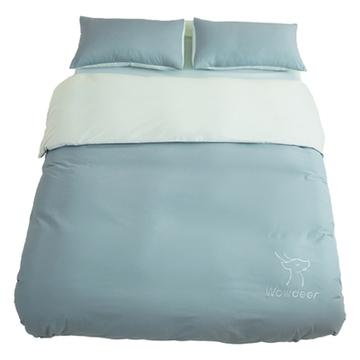 60支磨毛四件套简约抑菌防螨