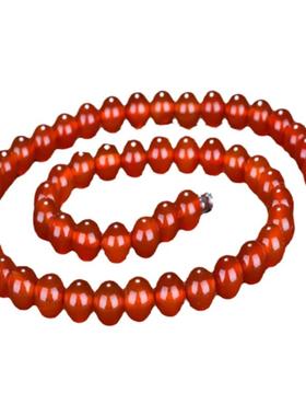 冰种红玛瑙玉珠子少女款风项链