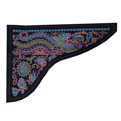 民族风水族马尾绣苗绣机绣刺绣片