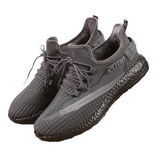 冬季男士老北京布鞋加绒保暖男棉鞋中老年飞织布运动休闲鞋有大码