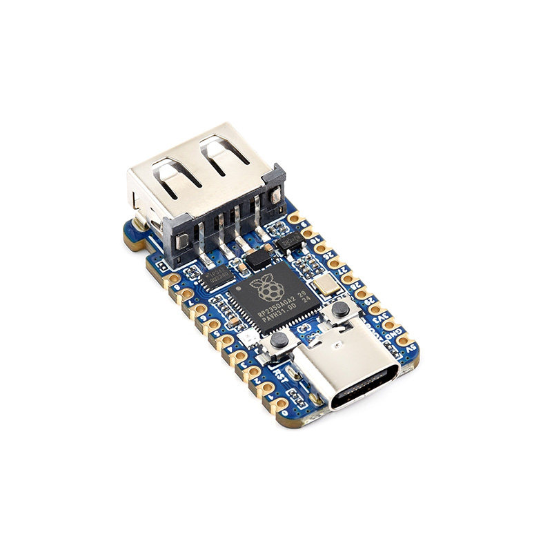 微雪 RP2350A USB微控制器开发板 双核双架构处理器 带2MB Flash