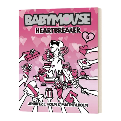 英文原版 Babymouse #5 Heartbreaker 老鼠宝宝系列5 感情杀手 漫画小说 英文版 进口英语原版书籍儿童外文书