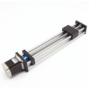 滑台模组EB滚珠丝杠直线套装双光轴小型电动升降57步进电机工作台