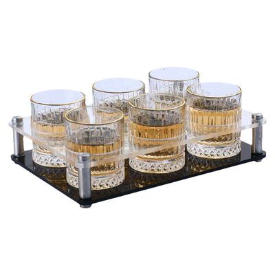 轻奢高档玻璃杯酒吧ktv啤酒杯家用二两白酒杯套装喝酒高颜值水杯