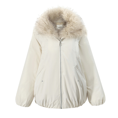 NONRESTRAIN可拆卸毛领羽绒服女