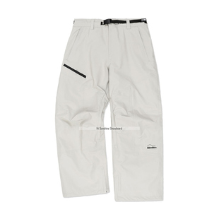 2526DIMITO韩国滑雪裤单双板男女款防水防风直腿宽松裤LEVEL