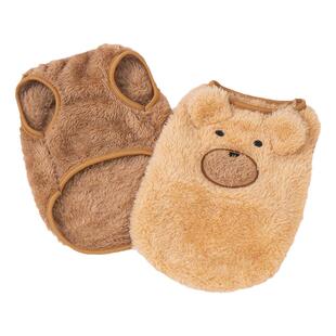 小猫咪衣服秋冬装加绒防掉毛布偶蓝金英短小型犬奶狗加厚可爱背心