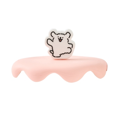 言仓线条小狗联名食品级硅胶杯盖